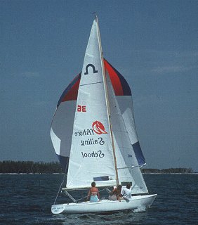 Sailing lesson at Offshore Sailing School.