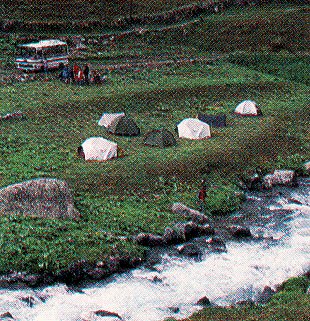 Camping at Yaylalar Village.