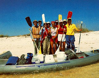 Kayaking off the Florida coast.