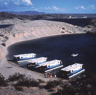 Boating on Lake Mohave.