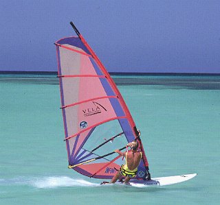 Aruba's fast, flat water sailing.