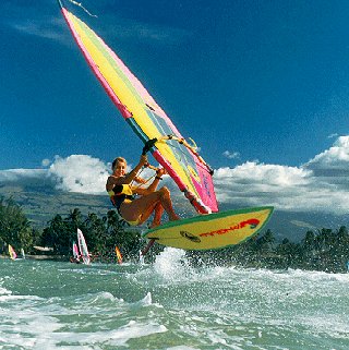 Picture-perfect jump in Maui.