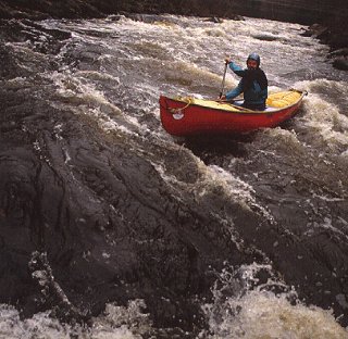 Improve your canoeing skills on whitewater.