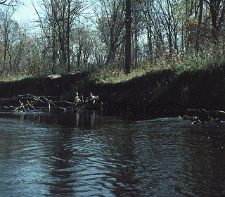 Interns study ecology on the Kettle River.