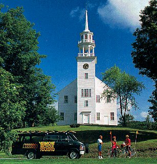 Touring beautiful Vermont villages.