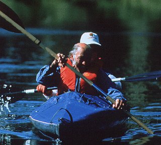 Kayakers practice their skills.