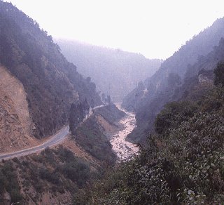 A road snakes through Yunnan Province.